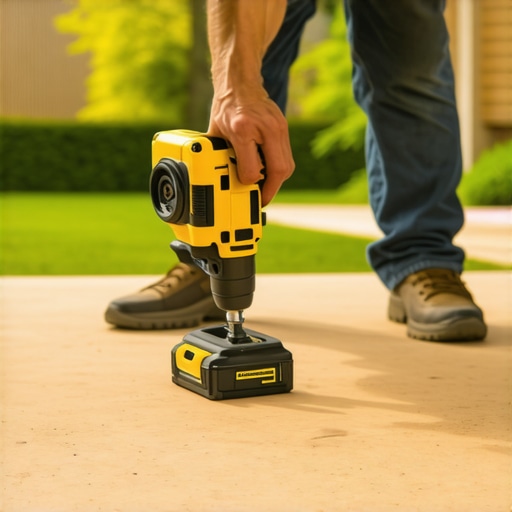 Essential Tools for Deck Maintenance Person measuring and drilling deck components with laser level and impact driver