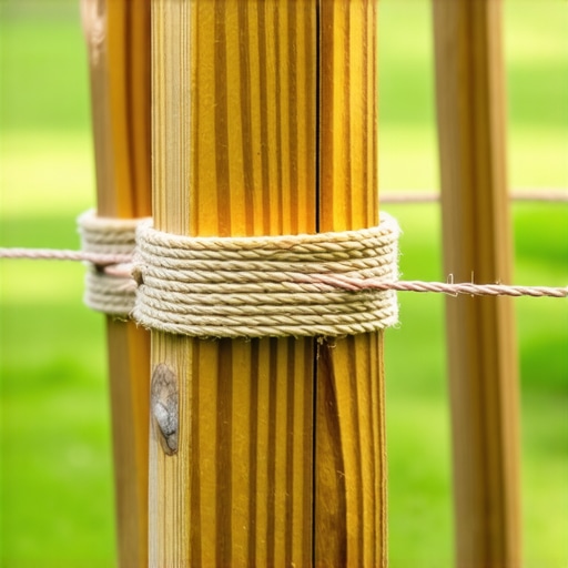 Close-up of string line and level marking perfect post placement for pergola