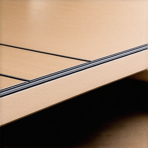 Detailed view of a modern composite deck with sleek railing system