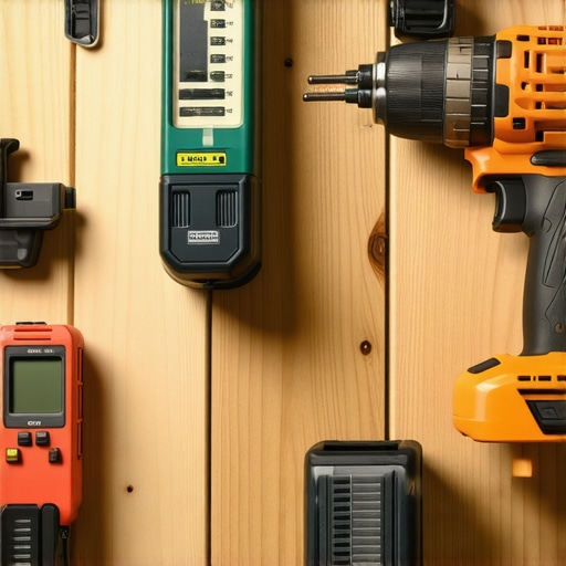 Various high-quality tools used for maintaining and inspecting outdoor decks and pergolas.