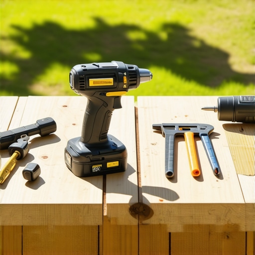 Tools for deck maintenance and repair.