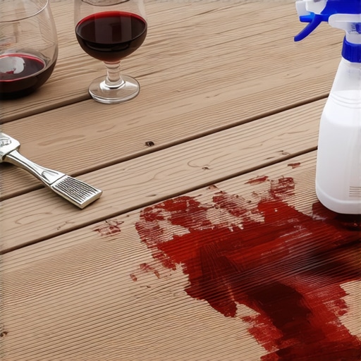 How to Clean Red Wine Stains from Uncapped Composite Decking