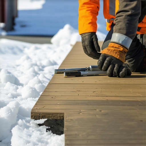 The Gap Secret for Installing Composite Decking in Sub-Zero Temps