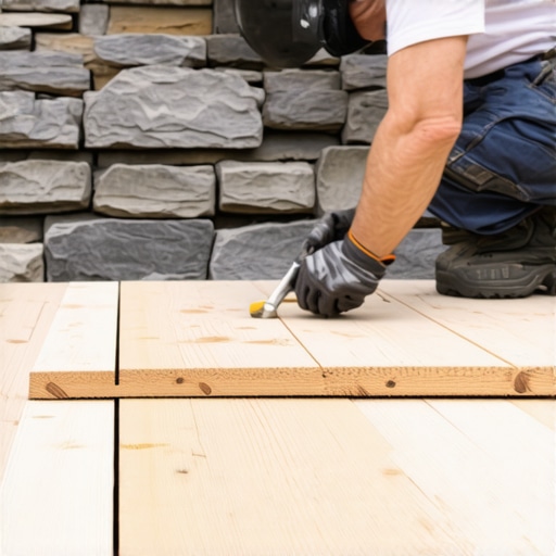 The Secret to Scribing Deck Boards Against Natural Stone Walls