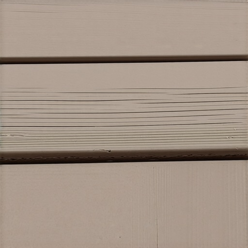 Close-up image showing signs of fading and UV damage on composite decking material