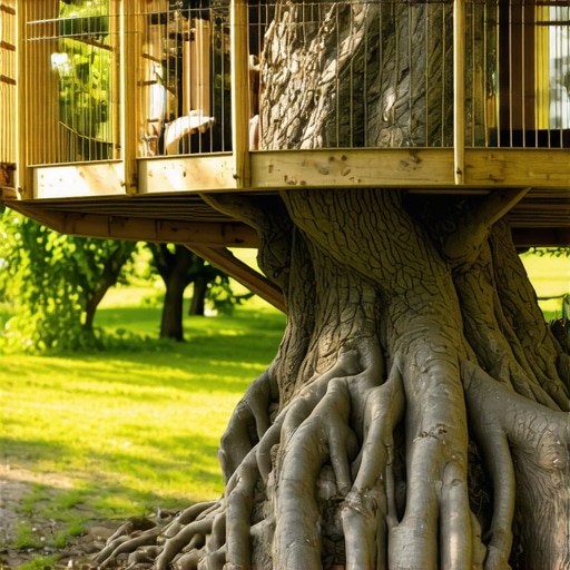 How to build a deck around a tree without killing the roots