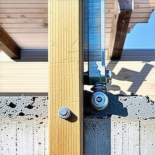 Strong Anchor Points for Pergola Stability Close-up of galvanized steel anchors securing a pergola to concrete surface