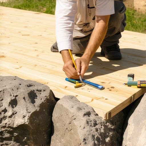 The Pencil Compass Hack for Scribing Decking Around Boulders