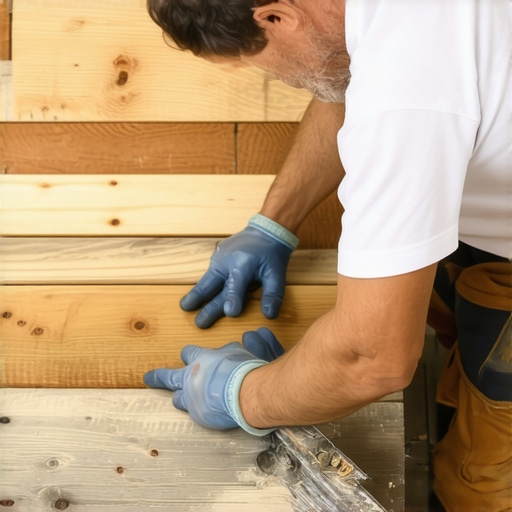 The simple trick for matching old stain with new replacement boards
