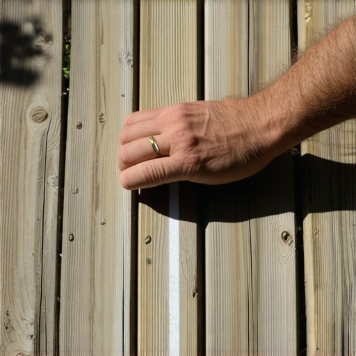 Using a Chalk Line for Deck Alignment Hand snapping a chalk line across deck joists to ensure straight installation of boards.