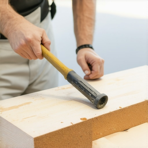 Why you should use a rubber mallet for seating composite boards