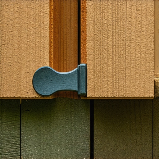 Advanced composite decking fastener alignment Close-up of a hidden fastener clip between two composite deck boards on a joist.