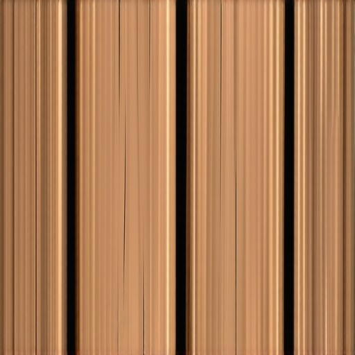 Close-up of composite deck boards showing thermal expansion gaps and slight buckling against a house ledger.