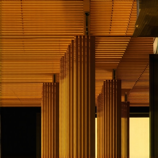 Close up of a modern freestanding pergola showing invisible bracket connections.