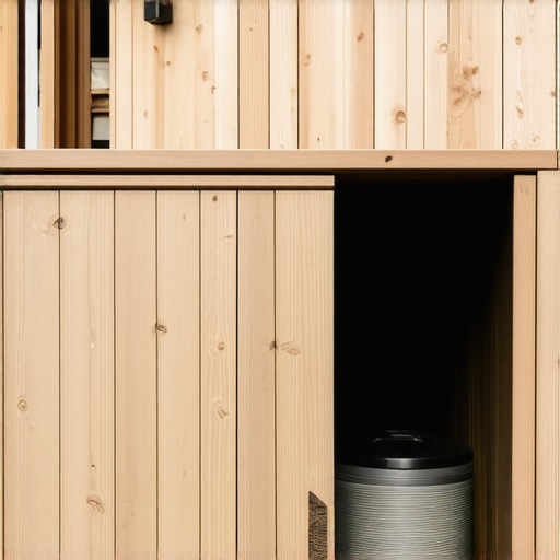 How to hide a trash can enclosure into your deck design
