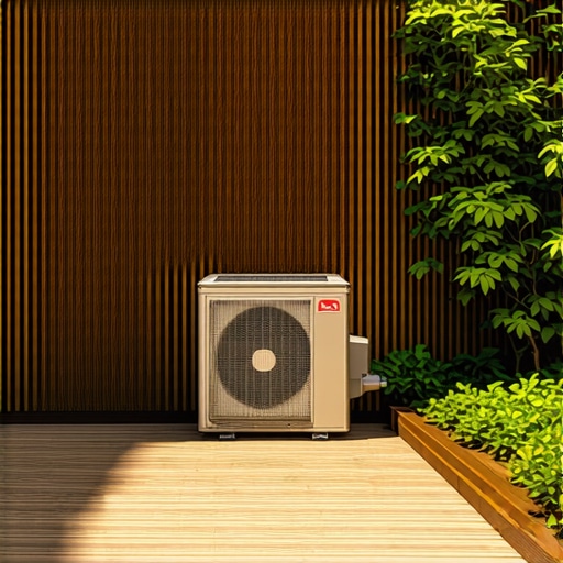 How to hide an AC unit behind a custom deck screen