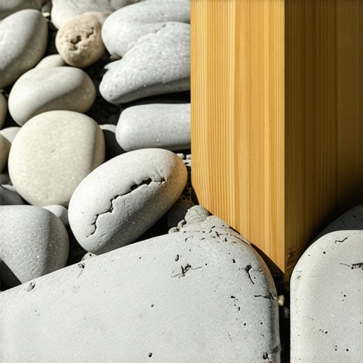 How to hide ugly concrete footers with river rock