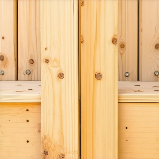 Close up of double-joist blocking and framing for a custom deck storage bench.
