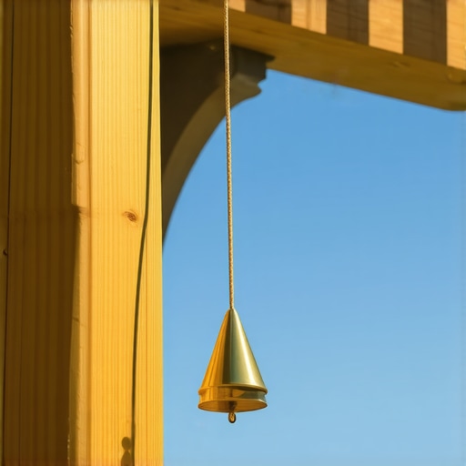 Measuring Post Offset with a Plumb Bob A brass plumb bob hanging from a wooden post being measured with a tape measure to check for vertical alignment.