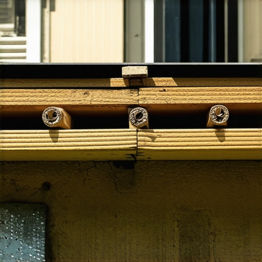 A close-up view of composite deck boards being installed with hidden fasteners and consistent spacing.