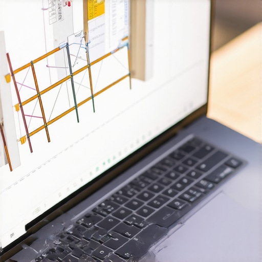 A 3D model of a custom deck design being planned on a digital software interface.