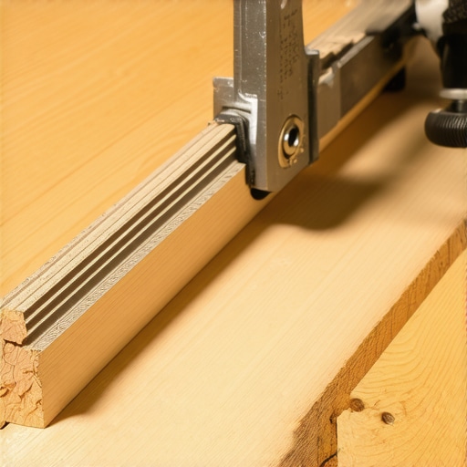 A Camo Lever tool used to straighten a composite deck board during installation.
