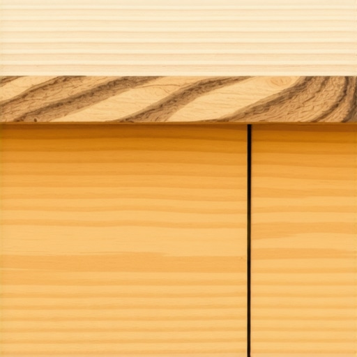 A custom-mitered wood trim block on a deck stair stringer showing the 15-degree slope for water runoff.