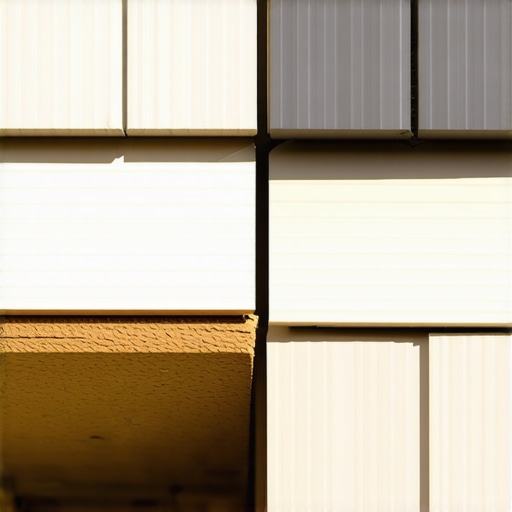 Close-up of a correctly installed composite deck board with an expansion gap against house siding