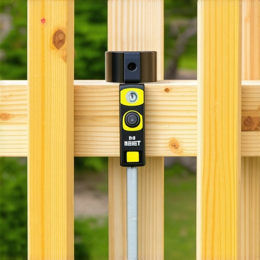 Close up of deck joists with waterproof tape and proper spacing for composite boards