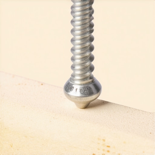 Close up of a screw being driven into a deck board with proper depth and gapping.