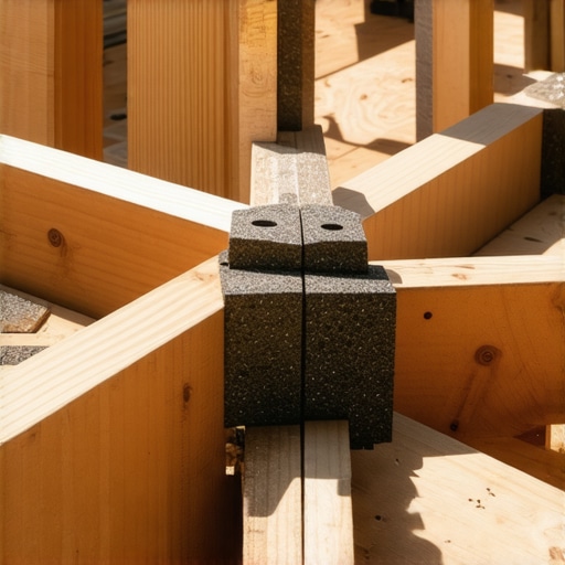 Proper Joist Spacing for Composite Decks A photo showing deck joists spaced at 12 inches on center to prevent a bouncy or spongy feeling in composite decking.