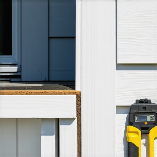 A close-up view of the necessary gap between deck boards and house siding to prevent structural damage from thermal expansion.