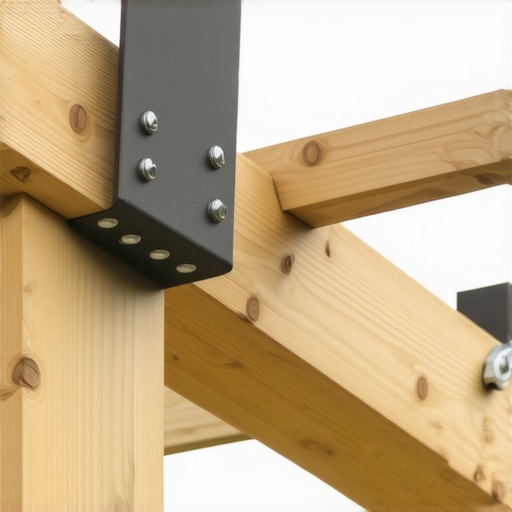 Installing a steel bracket for pergola rafter extension