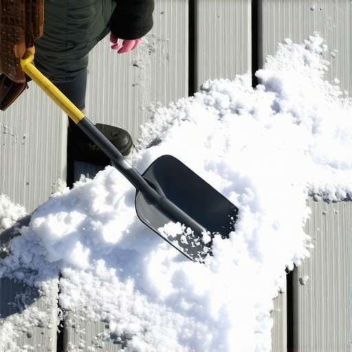 The best way to handle snow removal on composite decks