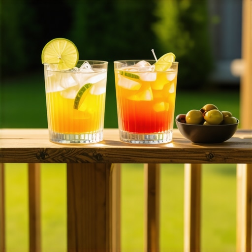 The cocktail rail hack for easier outdoor entertaining