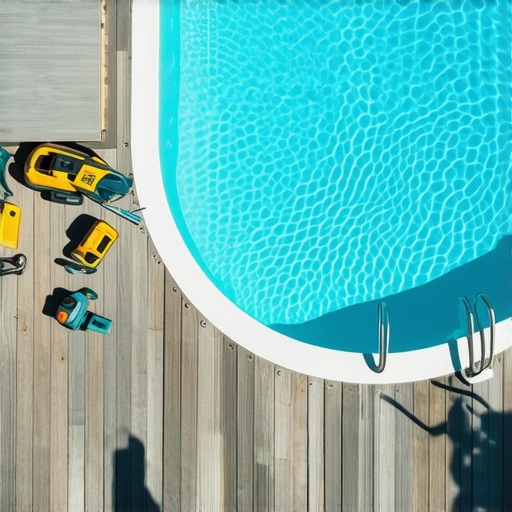The trick for installing deck boards around a round pool